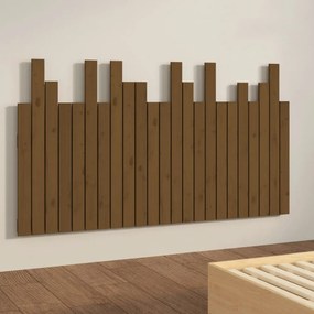 mézbarna tömör fenyőfa fali fejtámla 146,5 x 3 x 80 cm