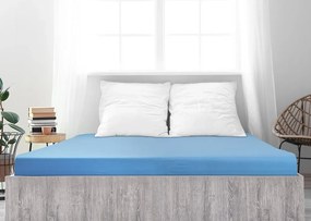 Mako-jersey pamut lepedő LUXORA 180x200 cm világoskék
