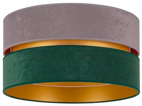 Duolla - Mennyezeti lámpa DUO 1xE27/15W/230V átm. 40 cm szürke/zöld/arany