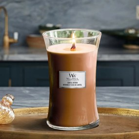 WoodWick Illatos gyertya nagy vázában SantalMyrrh, 609 g