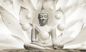 Fotótapéta Buddha lótusz gömb vinil 368x254 ideális meditáció +ragasztó