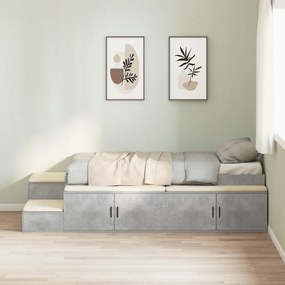 Tároló Ágykeret Beton Szürke 75x190 cm
