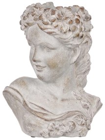 Beton burkolat Bysta női fej, átmérő 23 cm, 23 x17 x 30 cm