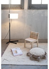 Krémszínű mosható kézi szövésű pamut gyerek szőnyeg 140x200 cm ABC – Lorena Canals