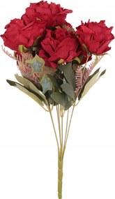 Csokor 7 Rózsa 45CM Piros Szín Kompozíció Csokrok Váza