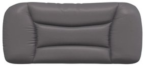 szürke műbőr fejtámla párna 80 cm