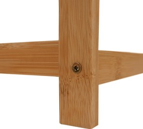 5 polcos polcállvány, természetes bambusz, FIORE TYP 3