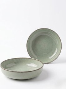 2 részes porcelán tál szett zöld