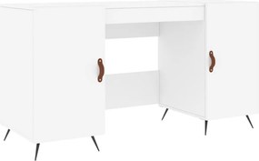 vidaXL fehér szerelt fa íróasztal 140 x 50 x 75 cm
