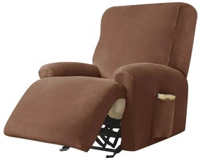 Relax Fotel Huzat (bársonyos, 1 üléses, barna, rugalmas)