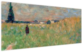 Kép - Georges Seurat, A Summer Landscape, reprodukciók (120x50 cm)