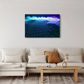 Kép - Hegyek egy számítógépes modellben (90x60 cm)