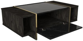Dohányzóasztal Veyron - Black, Gold