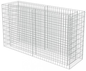 horganyzott acél gabion magaságyás 180 x 50 x 100 cm