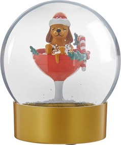CELEBRATE X-MAS hógömb 11 cm, kutyus