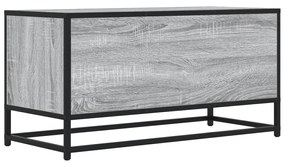 szürke sonoma színű szerelt fa és fém TV-szekrény 80x34,5x40 cm