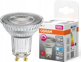 Led izzó Reflektor GU10 3.4W 35W 230lm 4000K CRI90 36° Tompítható