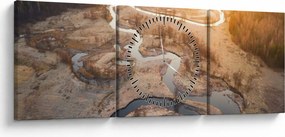 Kép - Hajnal a kanyarulaton (órával) (90x30 cm)