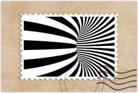 Poszterek 90x60 Absztrakt fekete-fehér