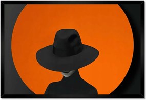 Poszterek keretben 60x40 Elegancia kalapban