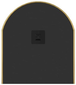 aranyszínű ovális falitükör 80x35 cm