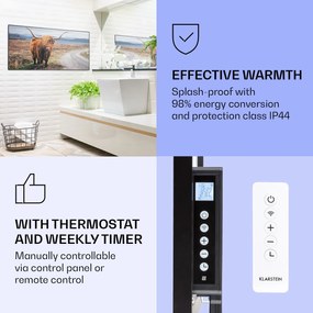 Klarstein Wonderwall Air Art Smart, infravörös hősugárzó, 120 x 60 cm, 700 W, tehén