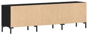 TV Szekrény Fekete Tölgy 150x30x44,5 cm Műgyanta