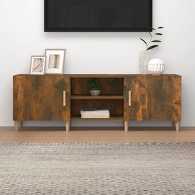 Füstös tölgy színű szerelt fa TV-szekrény 150 x 30 x 50 cm