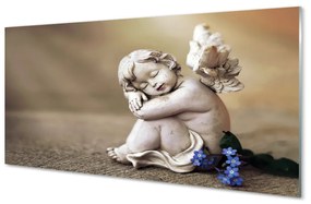 Üvegképek Sleeping angyal virágok táblák 100x50 cm