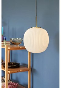 Fehér függőlámpa üveg búrával ø 32 cm Serene – Hübsch