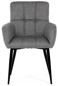 Szürke Szövet Étkezőszék, Ezüst Árnyalattal. DCH-P3146 SIL2