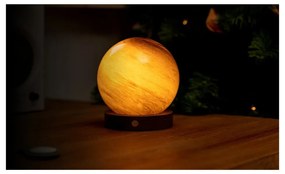 Sötétbarna USB fénydekoráció ø 12 cm Sand Storm – Gingko