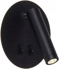 Fali lámpa Led fekete, konyhai étkező kapcsolóval Circa