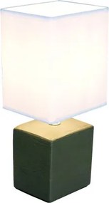 Globo 21677 Asztali lámpa kerámia barna, textil fehér, LxBxH:130x110x290, exkl. 1xE14 40W 230V
