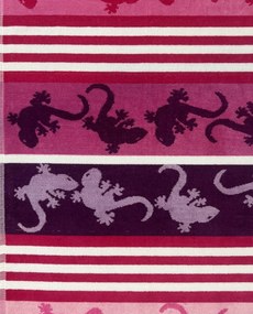 CRAZY GEKKO Strandtörölköző lila 165x90cm