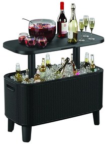 Műanyag kerti asztal jégtartóval 83.5x40 cm Bevy – Keter
