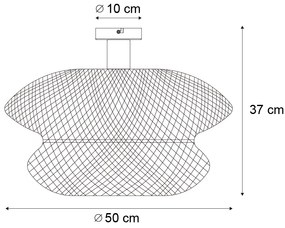Keleti bambusz mennyezeti lámpa - Ostrava dupla