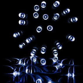 VOLTRONIC® Fényfüzér 100 LED Hideg fehér 3AA elem + vezérlő
