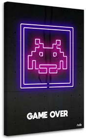 Gario Vászonkép Neon játék vége - Rubiant Méret: 40 x 60 cm