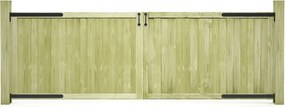vidaXL 2 db impregnált fenyőfa kertkapu 300 x 100 cm