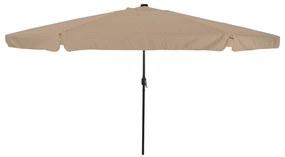 Kerti Napernyő LED Fényekkel ø395x245 cm Taupe