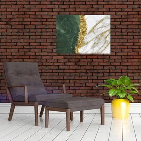 Üveg kép - Zöld márvány N⁰1 (70x50 cm)