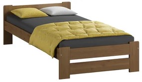 Emelt masszív ágy ágyráccsal 90x200 cm Tölgy