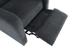 Relaxáló fotel, szürke, TURNER