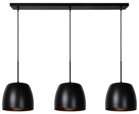 Lucide 30488/03/30 - Csillár zsinóron NOLAN 3xE27/40W/230V fekete