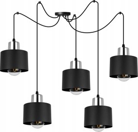 Mennyezeti Függőlámpa Pók Fekete Loft Lámpabúra Modern Az Asztal Felett