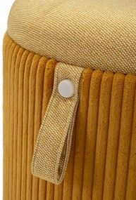 tárolós puff készlet – 2 db – Mustársárga