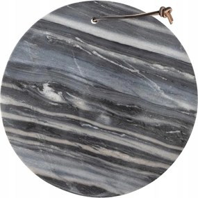 Bloomingville Lemoni alátét Márvány deszka kerek szürke