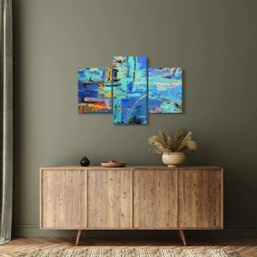 Kép - Absztrakt olajfestmény (90x60 cm)