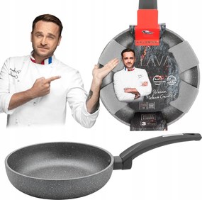 Hagyományos Serpenyő Mély Florina Lava Kő Tapadásmentes 20cm